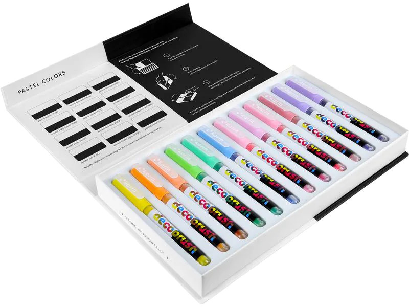 Karin Fasermaler Bruspen Pigment Deco Brush Pastel Colours