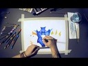 Marabu Fasermaler Aqua Pen Graphix Mega Mash, 12 Stück