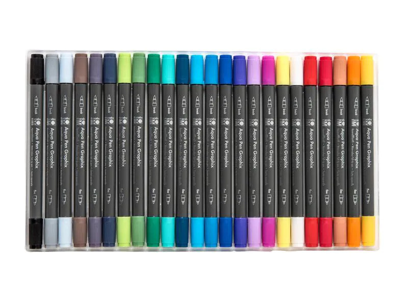Marabu Fasermaler Aqua Pen Graphix OCOTPY, 24 Stück
