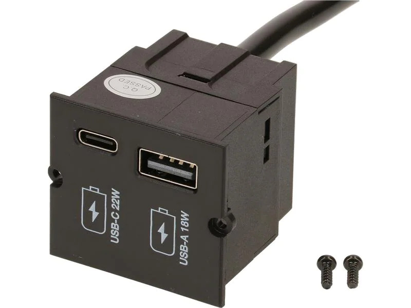 Bachmann Custom Modul Ladegerät USB-A 18W, USB-C 22W