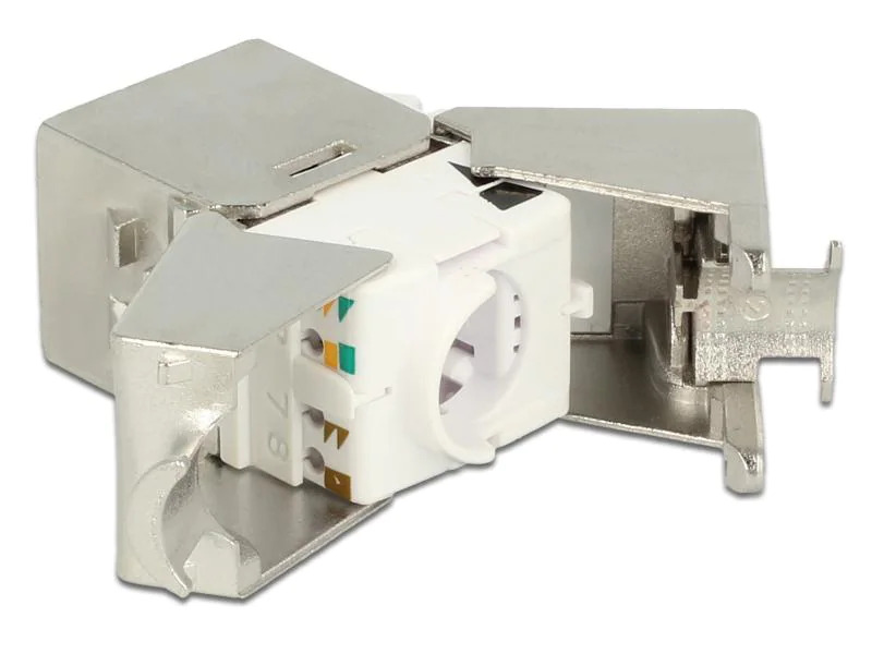 Delock Keystone-Modul RJ45 - LSA, Cat 6A geschirmt
