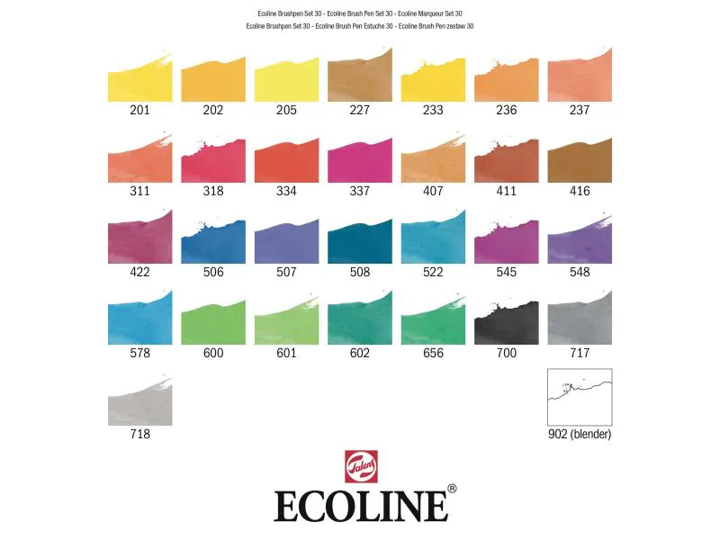 Talens Aquarellfarbstifte Ecoline Basic 30er Set