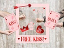 Partydeco Partyaccessoire Love is in the Air 7-teilig, Pink/Rot