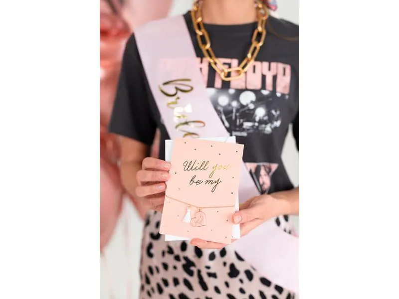 Partydeco Partyset Bride Squad Mix 10 Stück, Rosa