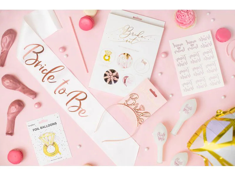 Partydeco Partyset Bride to Be Mix 23 Stück, Rosa