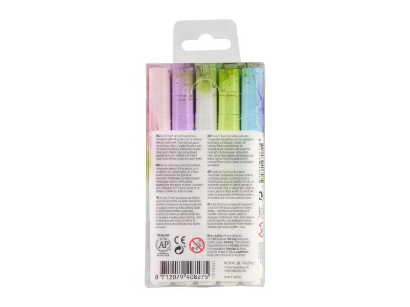 Talens Fasermaler Ecoline  5er Set, Pastell