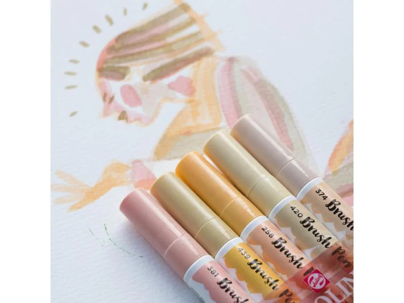 Talens Fasermaler Ecoline  5er Set, Rosa