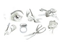 Tombow Fasermaler ABT Dual Brush 6 Stück. Grau