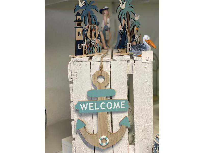 Dameco Wanddekoration Anker Welcome 30 cm