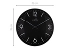 NeXtime Funk-Wanduhr Atomic Ø 35 cm, Schwarz