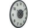 NeXtime Wanduhr Frosted Wood Ø 50 cm Grau