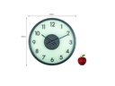 NeXtime Wanduhr Frosted Wood Ø 50 cm Grau
