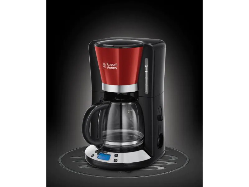 Russell Hobbs Filterkaffeemaschine Colours Plus Rot/Schwarz