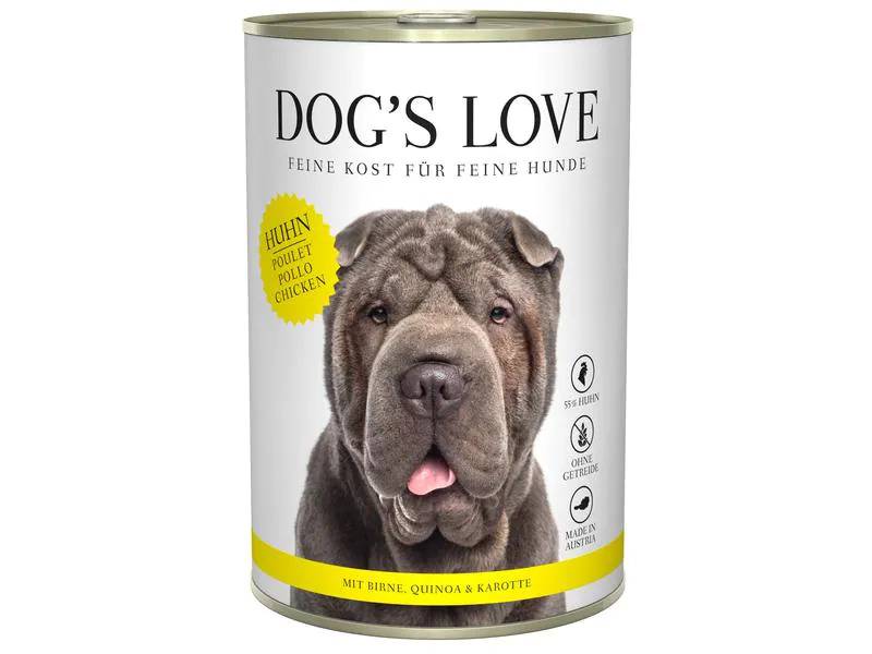 Dog's Love Nassfutter Adult Huhn, 6 x 400 g