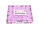 Pajoma Teelichter in Herzform Pink, 50 Stk