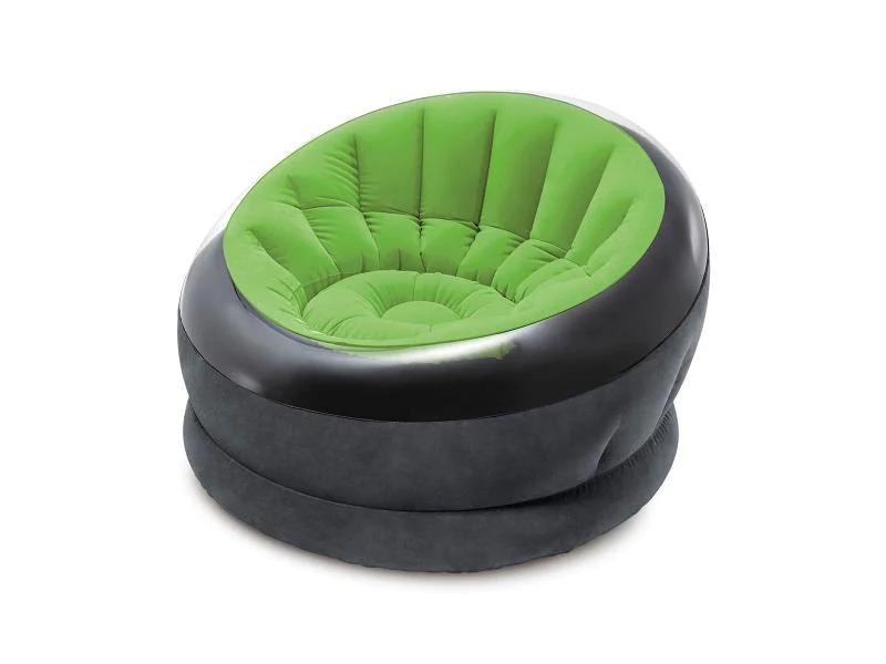 Intex Aufblasbarer Sessel Empire 112 x 109 cm, Grün, Schwarz