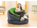 Intex Aufblasbarer Sessel Empire 112 x 109 cm, Grün, Schwarz