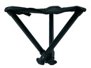 Walkstool Dreibeinhocker Comfort 45 cm Schwarz/Silber