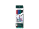 Faber-Castell Non-permanent Marker Multimark superfein, 4er Etui