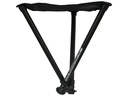 Walkstool Dreibeinhocker Comfort 75 cm Schwarz/Silber