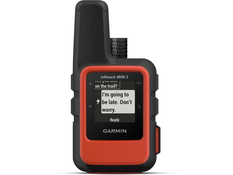 GARMIN Hand GPS inReach Mini 2, Schwarz/Rot