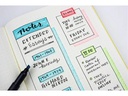 Tombow Leuchtmarker MONO EDGE, 6er-Set