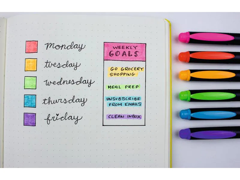 Tombow Leuchtmarker MONO EDGE, 6er-Set