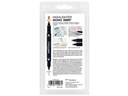 Tombow Leuchtmarker MONO EDGE, 6er-Set