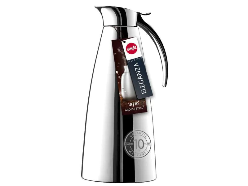Emsa Thermoskanne Eleganza 1000 ml, Silber