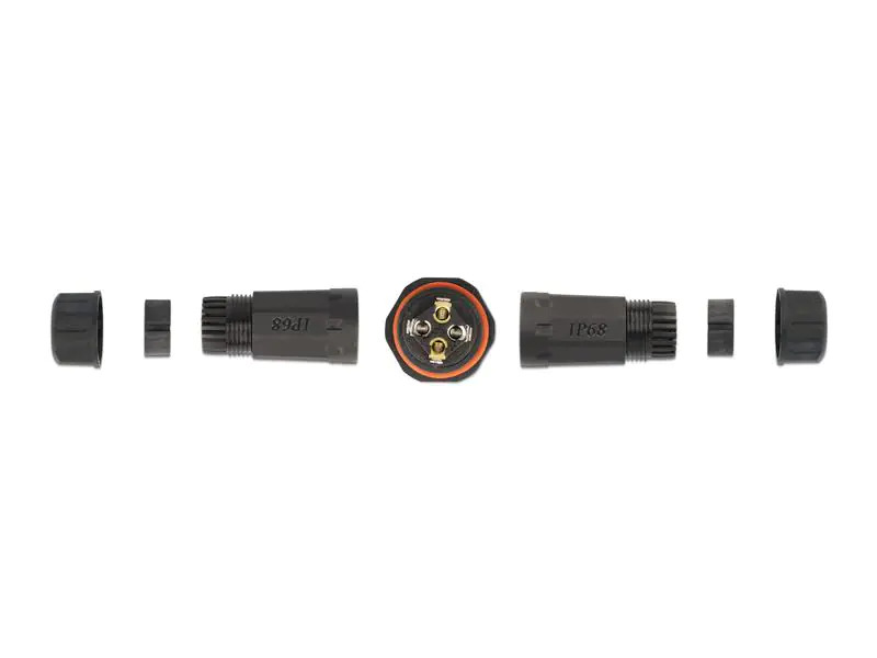 Delock Verbindungsmuffe IP68, 4 Pin, 4.5 - 7.5 mm schwarz
