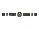 Delock Verbindungsmuffe IP68, 4 Pin, 4.5 - 7.5 mm schwarz