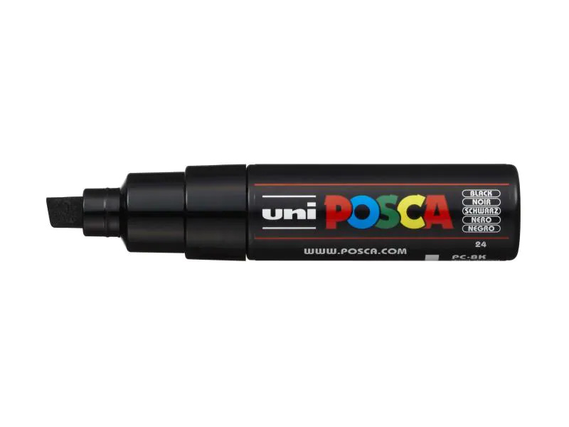 Uni Permanent-Marker POSCA 8 mm Schwarz