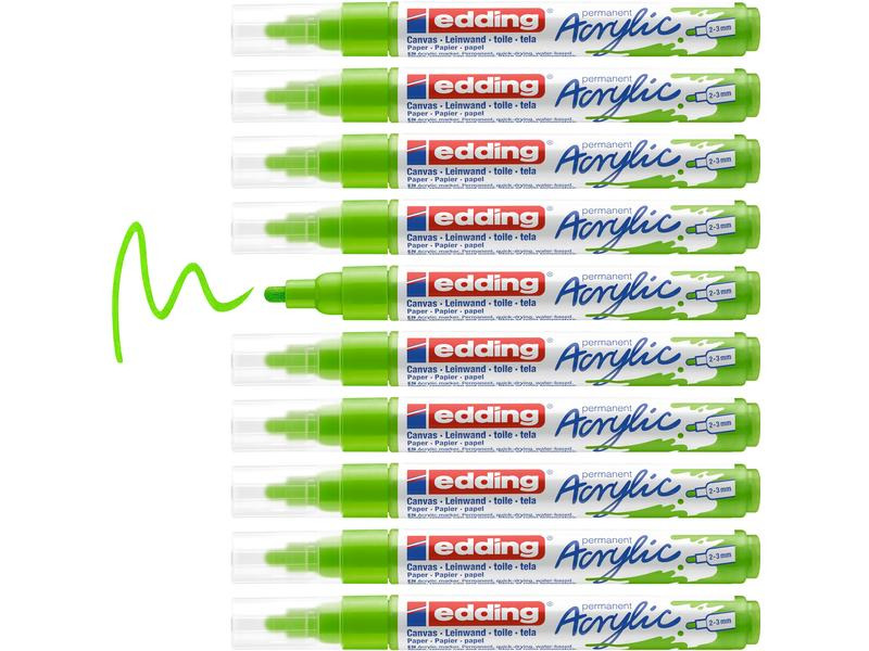 edding Acrylmarker 5100 Medium, Gelbgrün