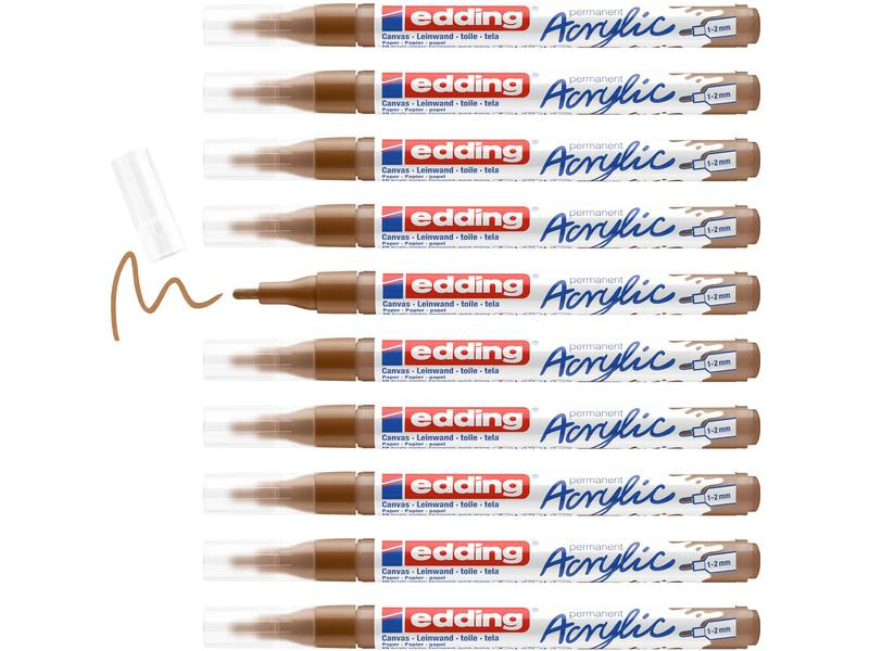 edding Acrylmarker 5300 Fein, Braun