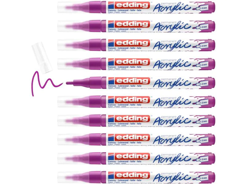 edding Acrylmarker 5300 Fein, Brombeer