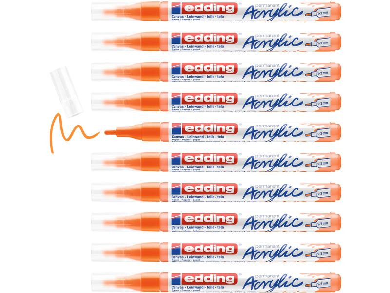 edding Acrylmarker 5300 Fein, Neonorange