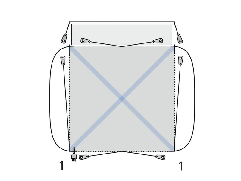 Outwell Vorzelt Bremburg Air Grey