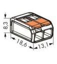 WAGO Verbindungsklemme COMPACT 2-fach, 100 Stück