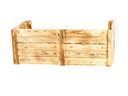 Holz Zollhaus Hunde-Sofa Vintage geflammt XXL, 115 x 55 x 42 cm