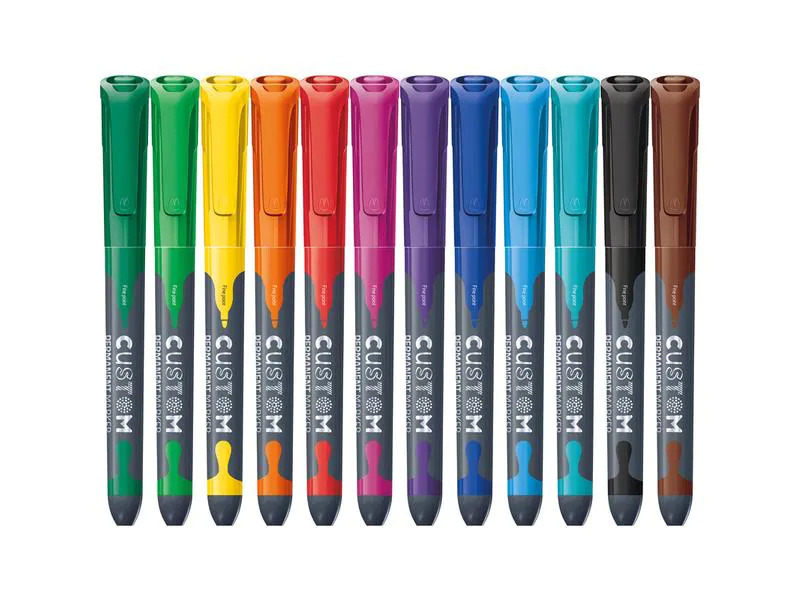 maped Permanent-Marker 12 Stück Mehrfarbig