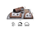 CanadianCat Katzen-Spielzeug Activity Teppich Calvin, 90 x 90 x 20 cm