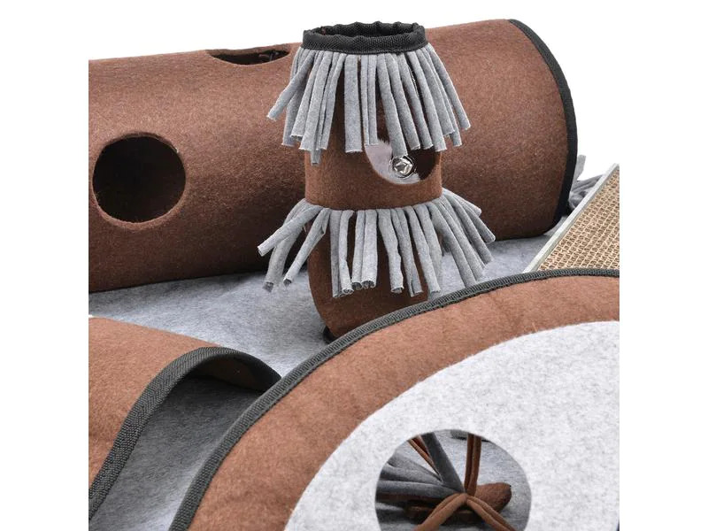 CanadianCat Katzen-Spielzeug Activity Teppich Calvin, 90 x 90 x 20 cm