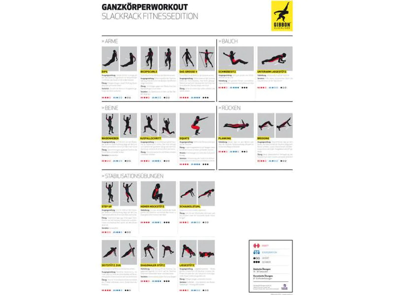 GIBBON Slacklining Slackrack Fitness
