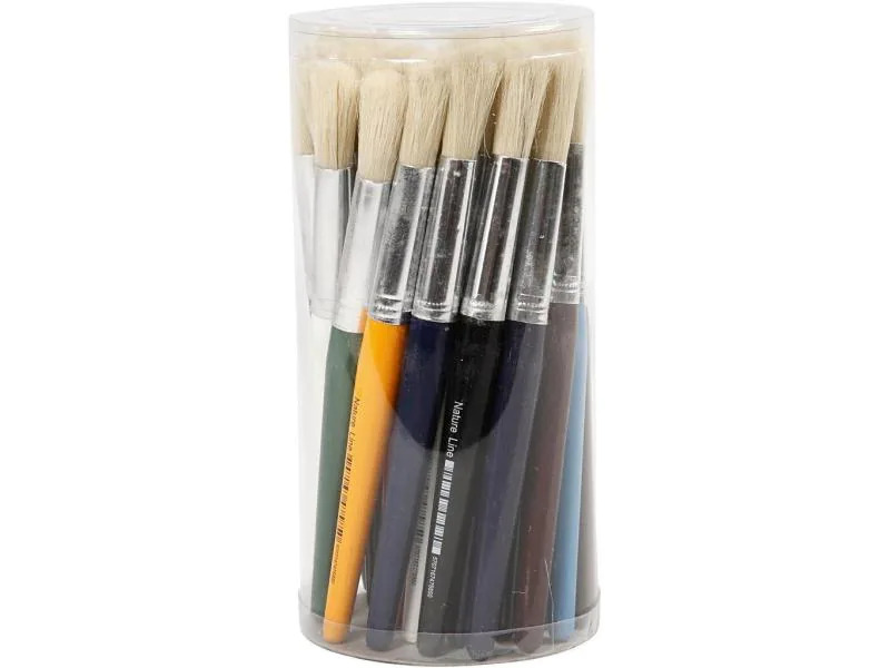Creativ Company Pinsel-Set Rundpinsel für Kinder 30 Stück