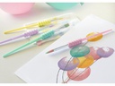 Faber-Castell Pinsel-Set Soft-Touch 4 Grössen, Pastellfarben