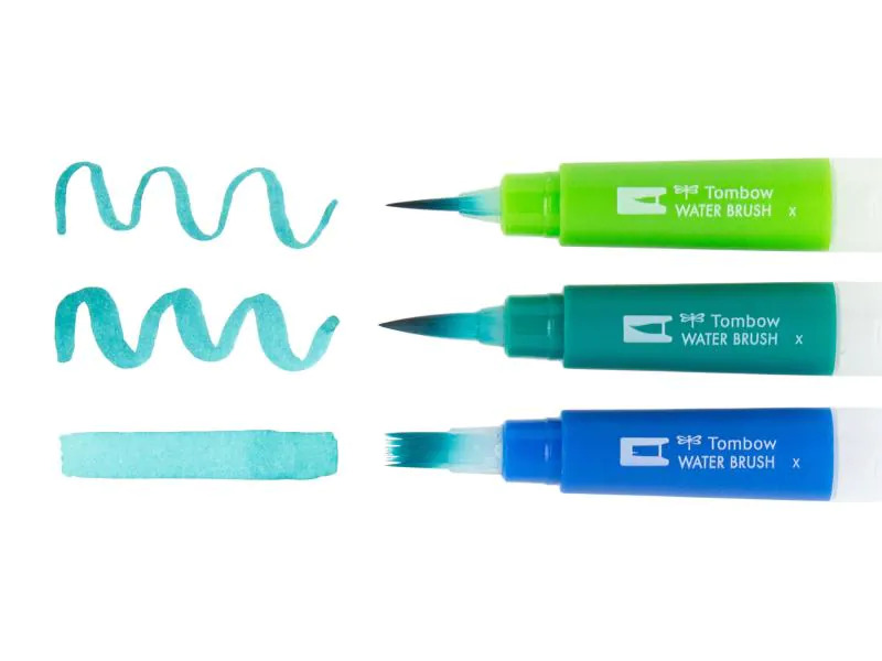 Tombow Pinsel mit Wasserreservoir 3er Set