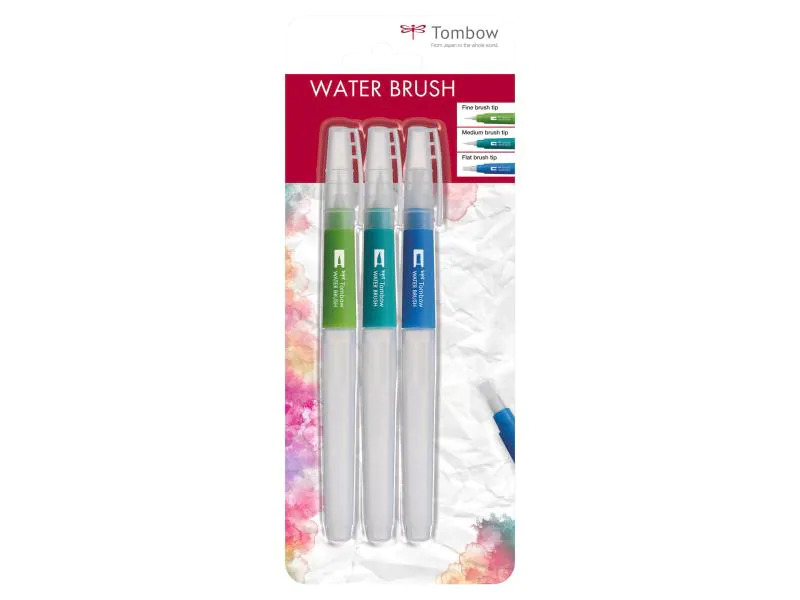 Tombow Pinsel mit Wasserreservoir 3er Set