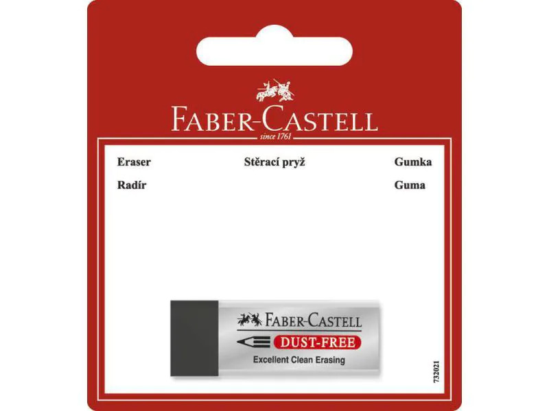 Faber-Castell Radiergummi DUST-FREE Schwarz, 1 Stück