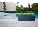 Herstera Pflanzentopf Metal Planter Balcony, Anthrazit