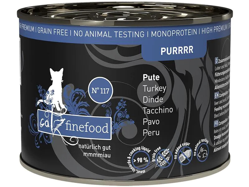 catz finefood Nassfutter Purrrr No.117 Truthahn, 6 x 200 g